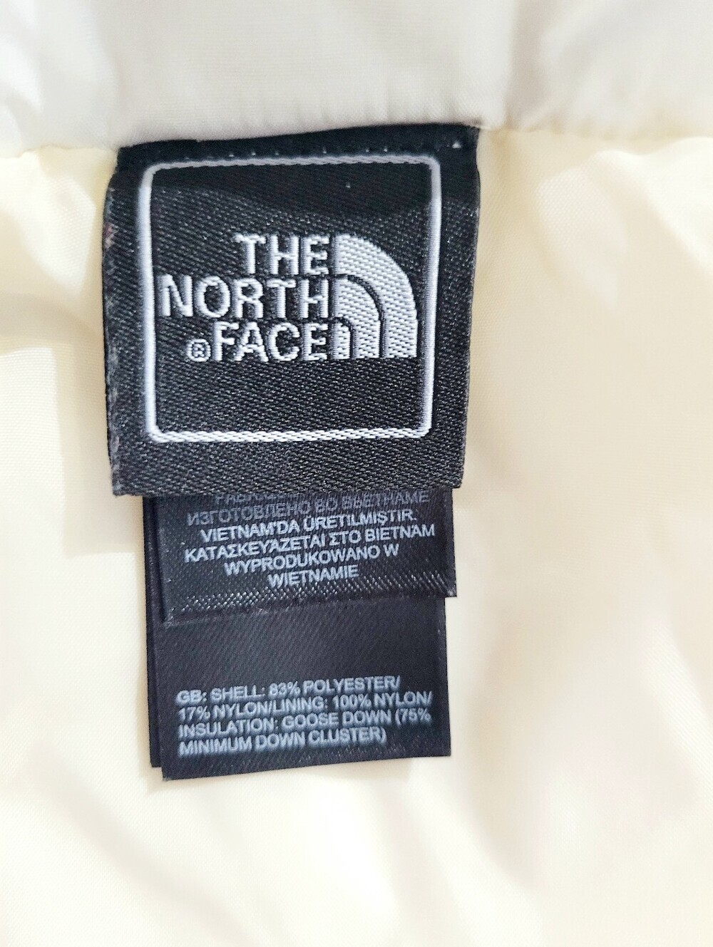The North Face Women's Size XL White 550 Down Puffer Vest Goose Down Full Zip - Picture 11 of 13